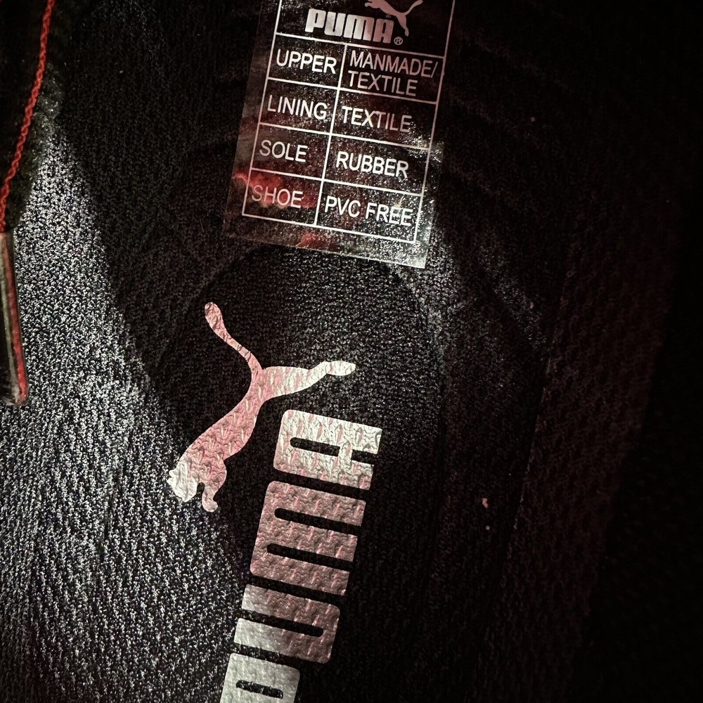 Puma Speed Safety Shoes Mens 10.5 Black Red Composite Toe Slip Resistance 644495 - Picture 13 of 16